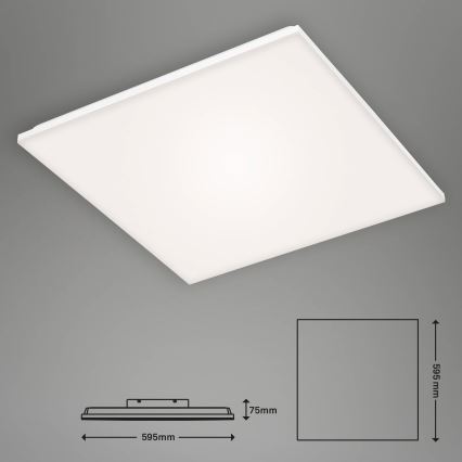 Briloner 7376-216 - LED površinski panel FRAMELESS LED/38W/230V 59,5x59,5 cm 4000K
