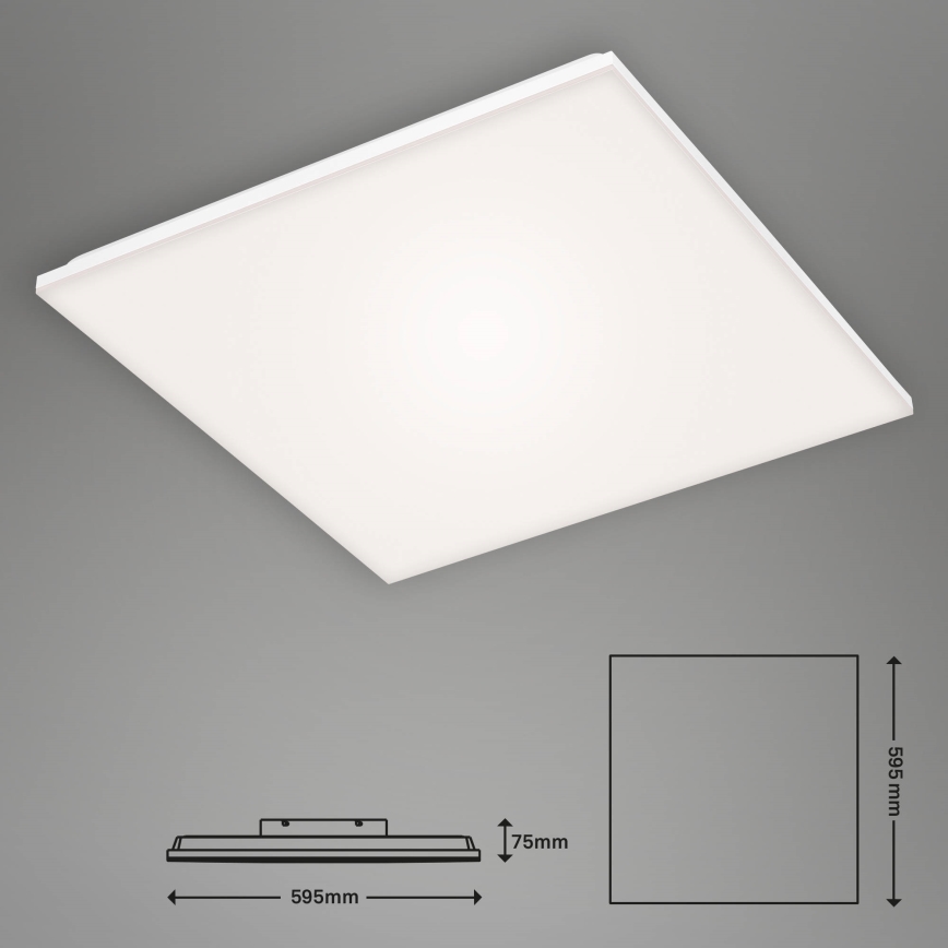 Briloner 7376-216 - LED površinski panel FRAMELESS LED/38W/230V 59,5x59,5 cm 4000K