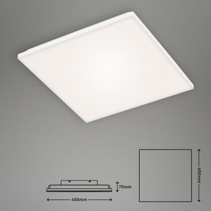 Briloner 7378-116 - LED Prigušiva stropna svjetiljka FRAMELESS LED/24W/230V 3000-6500K + daljinski upravljač