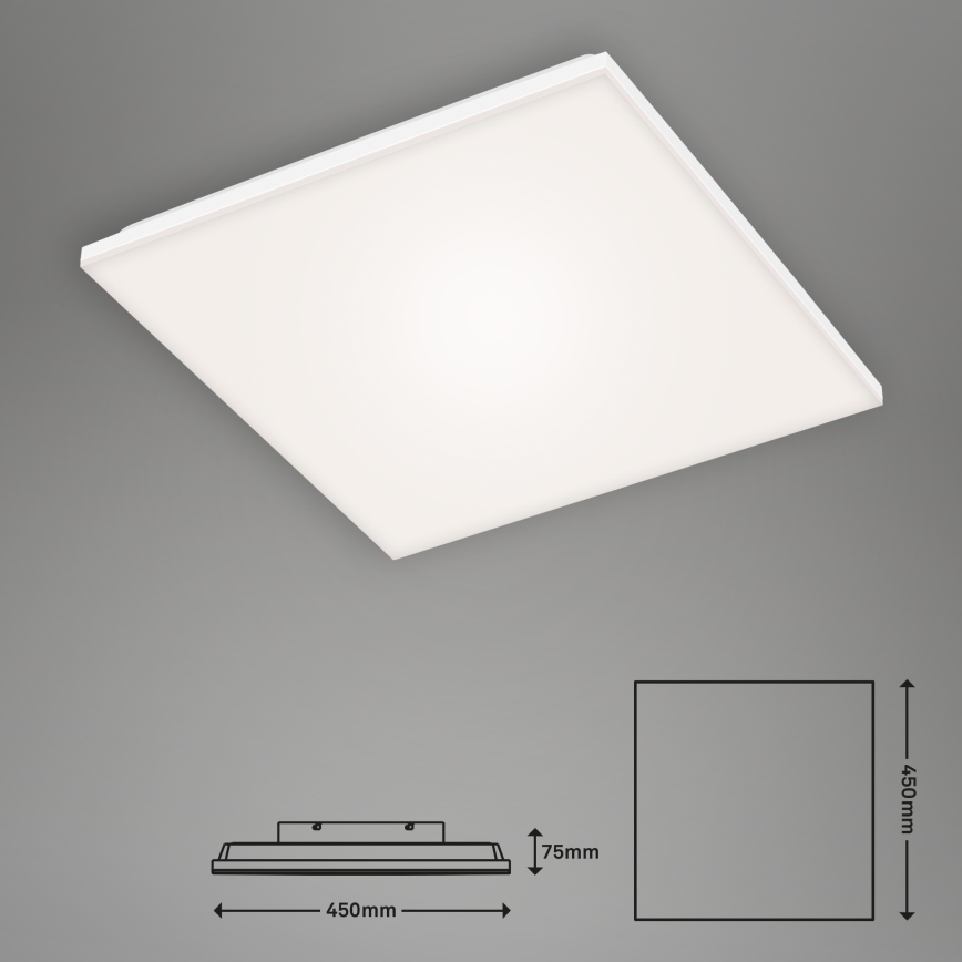 Briloner 7378-116 - LED stropna svjetiljka s prigušivanjem FRAMELESS LED/24W/230V 3000-6500K + daljinski upravljač