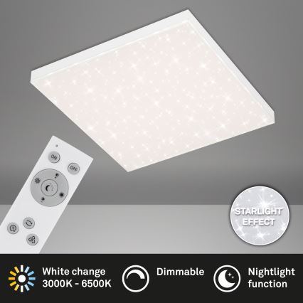 Briloner 7381-116 - LED Prigušiva stropna svjetiljka STARRY SKY LED/24W/230V 3000-6500K + daljinski upravljač