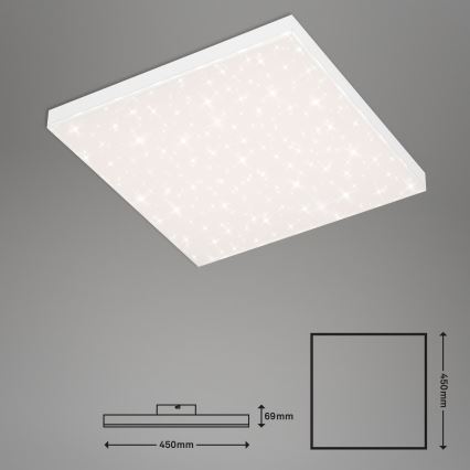 Briloner 7381-116 - LED Prigušiva stropna svjetiljka STARRY SKY LED/24W/230V 3000-6500K + daljinski upravljač