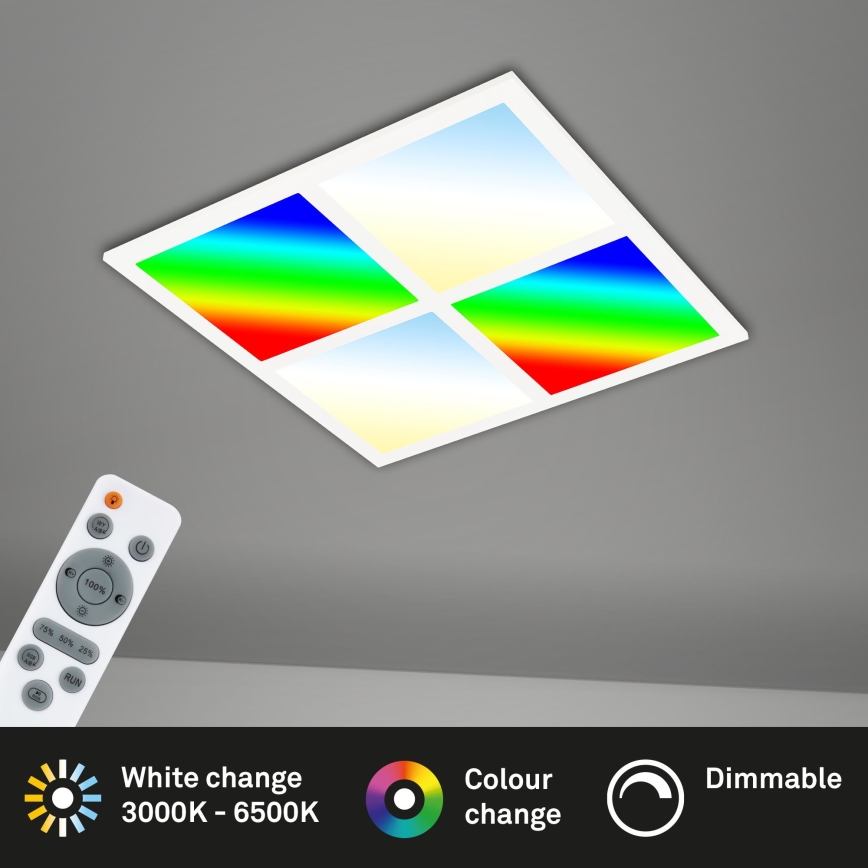 Briloner 7387-016 - LED RGBW Prigušiva stropna svjetiljka LED/24W/230V 3000-6500K + daljinski upravljač