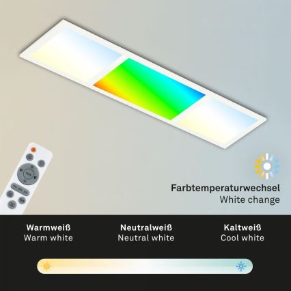 Briloner 7388-016 - LED RGBW Prigušiva stropna svjetiljka LED/24W/230V 3000-6500K + daljinski upravljač