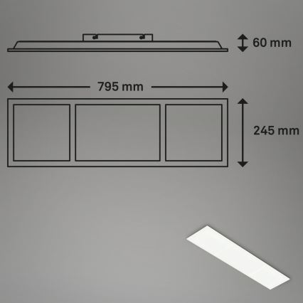 Briloner 7388-016 - LED RGBW Prigušiva stropna svjetiljka LED/24W/230V 3000-6500K + daljinski upravljač