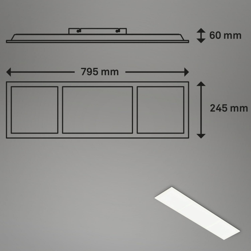 Briloner 7388-016 - LED RGBW stropna svjetiljka s prigušivanjem LED/24W/230V 3000-6500K + daljinski upravljač