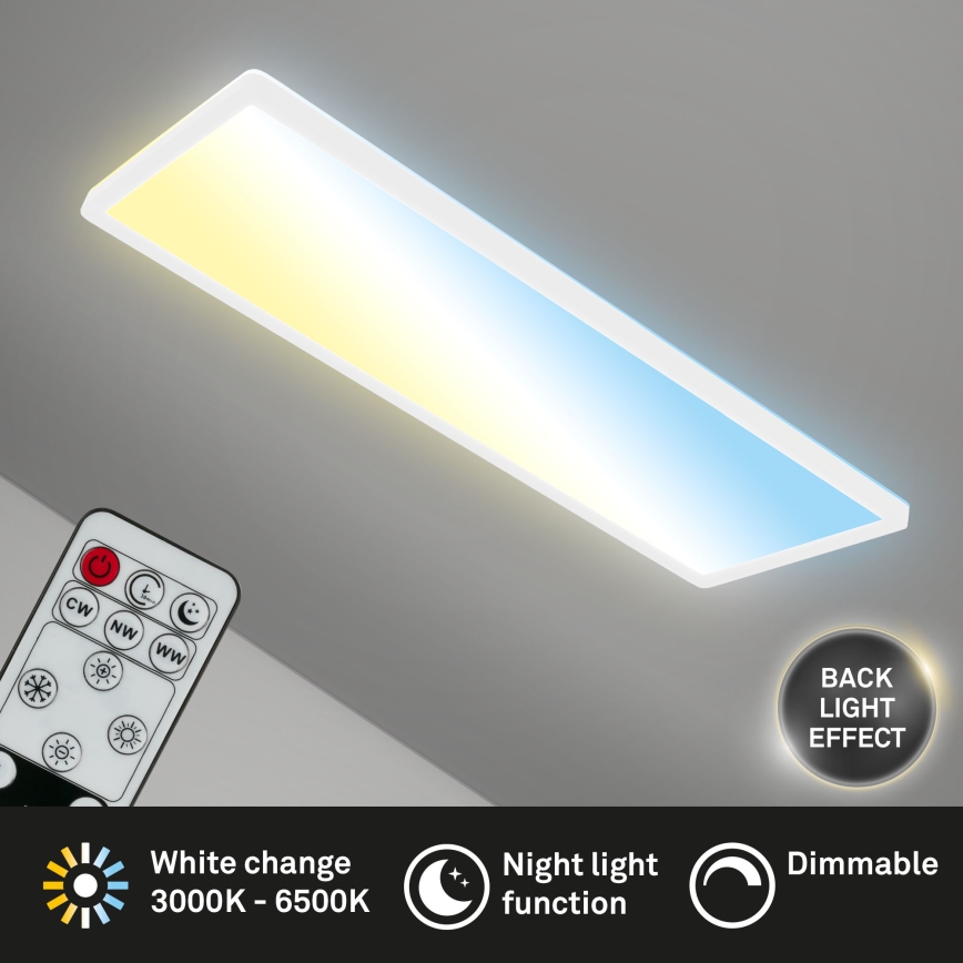 Briloner 7403-016 - LED Prigušiva stropna svjetiljka SLIM LED/23W/230V 2700-6500K + daljinski upravljač