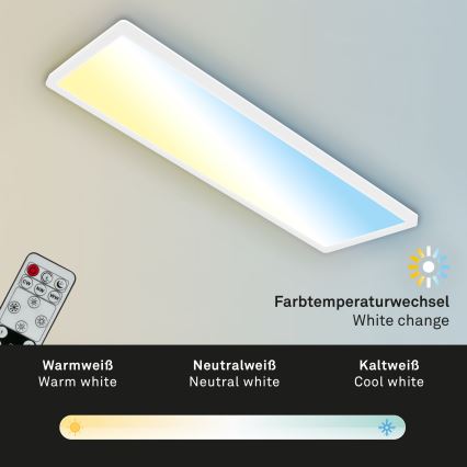 Briloner 7403-016 - LED Prigušiva stropna svjetiljka SLIM LED/23W/230V 2700-6500K + daljinski upravljač