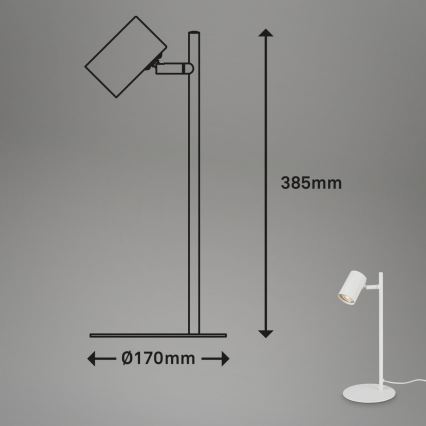 Briloner 7408-016 - Stolna lampa RETRO 1xGU10/9W/230V bijela