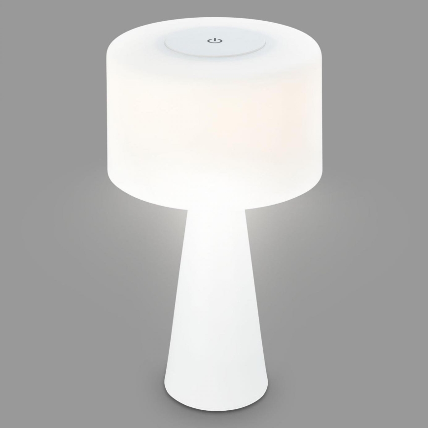 Briloner 7420016 - LED Prigušiva punjiva dodirna vanjska stolna lampa LED/4W/5V IP44 3000K bijela