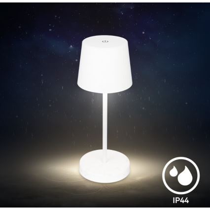Briloner 7423016 - LED Prigušiva punjiva vanjska stolna lampa LED/2,6W/5V 2000mAh IP44 bijela