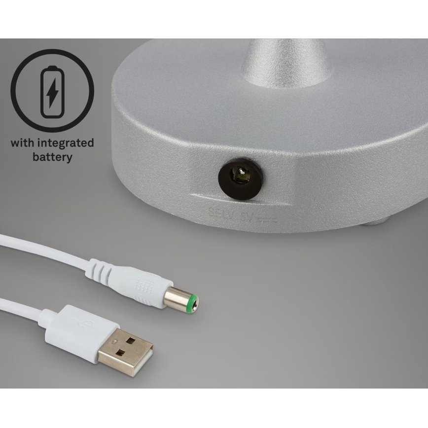 Briloner 7445-014 - LED Prigušiva punjiva vanjska dodirna stolna lampa LED/3W/5V IP44 2000 mAh