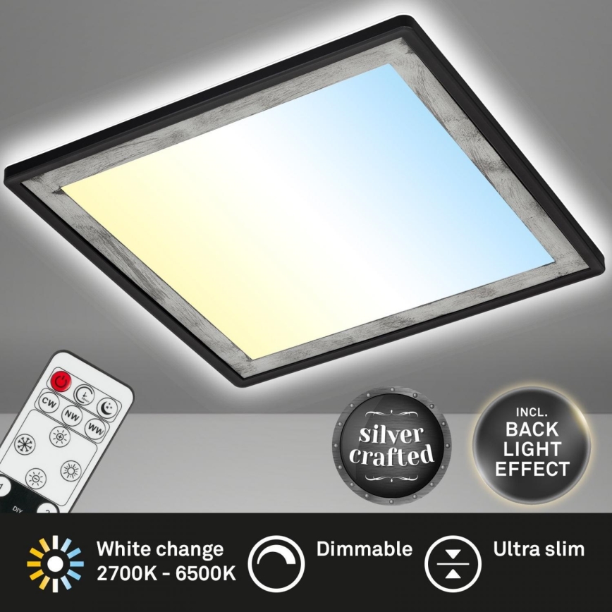 Briloner 7459-414 - LED Prigušiva stropna svjetiljka SLIM LED/22W/230V 2700-6500K + daljinski upravljač