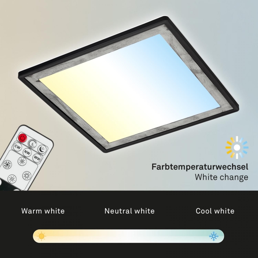 Briloner 7459-414 - LED Prigušiva stropna svjetiljka SLIM LED/22W/230V 2700-6500K + daljinski upravljač
