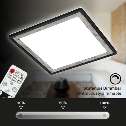 Briloner 7459-414 - LED Prigušiva stropna svjetiljka SLIM LED/22W/230V 2700-6500K + daljinski upravljač