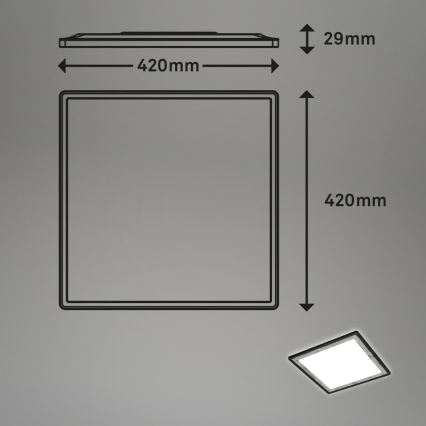Briloner 7459-414 - LED Prigušiva stropna svjetiljka SLIM LED/22W/230V 2700-6500K + daljinski upravljač