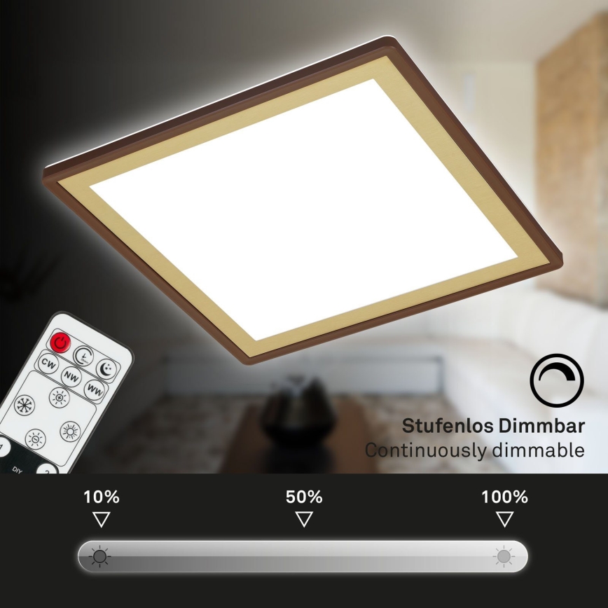 Briloner 7459-417 - LED Prigušiva stropna svjetiljka DECO LED/24W/230V 2700-6500K + daljinski upravljač