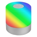 Briloner 7462014 - LED RGB Punjiva vanjska stolna lampa LED/1,5W/5V IP44 1200 mAh mat krom