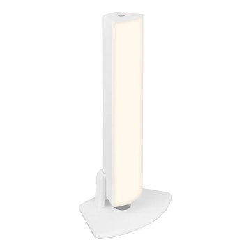 Briloner 7474-016 - LED Prigušiva dodirna punjiva vanjska stolna lampa 2u1 LED/7W/5V 2x2200 mAh USB 3000K IP44 bijela