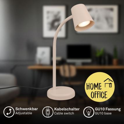 Briloner 7476-011 - Stolna lampa SKRIVA 1xGU10/9W/230V bež