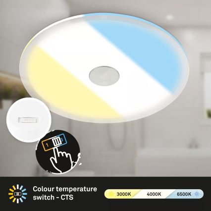 Briloner 7482019 - LED kupaonska svjetiljka za spušteni strop LED/14W/230V 3000/4000/6500K IP44 bijela