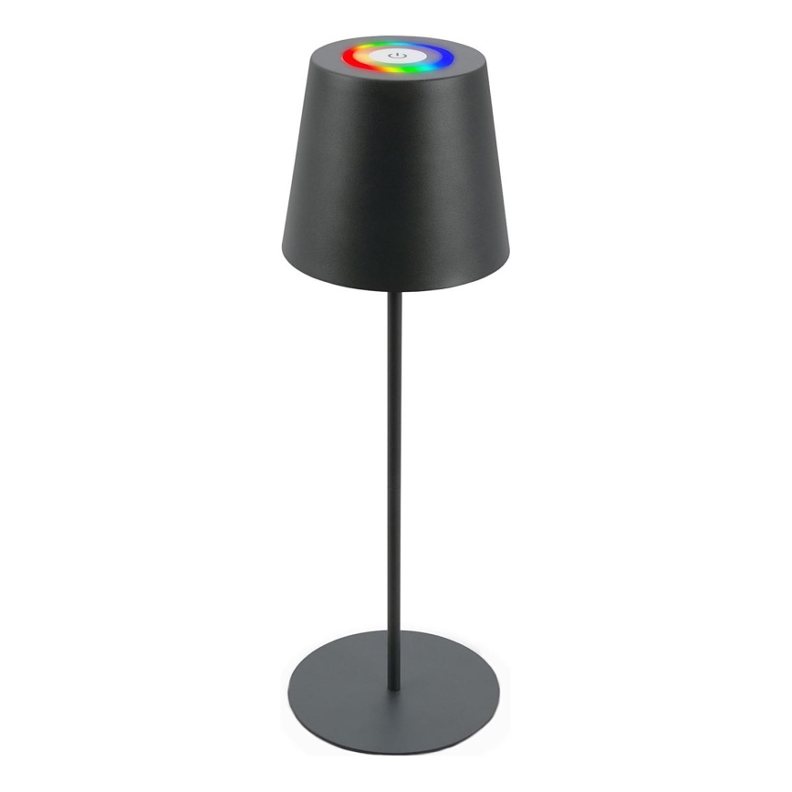 Briloner 7507015 - LED RGB Prigušiva punjiva vanjska stolna lampa 2u1 LED/2,5W/5V IP44 antracit