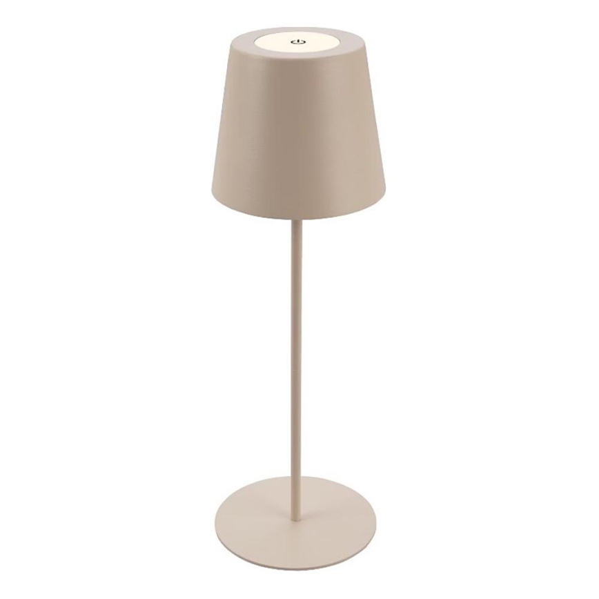 Briloner 7508011 - LED Prigušiva punjiva vanjska stolna lampa 2u1 LED/2,5W/5V IP44 bež