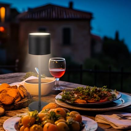 Briloner 7521015 - vanjska punjiva stolna LED lampa SIGO s mogućnošću prigušivanja LED/2,5W/5V IP44 2600 mAh crna