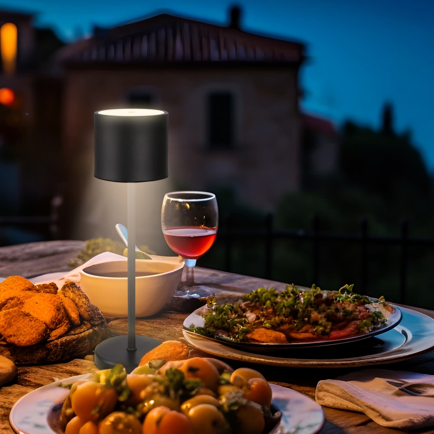 Briloner 7521015 - vanjska punjiva stolna LED lampa SIGO s mogućnošću prigušivanja LED/2,5W/5V IP44 2600 mAh crna