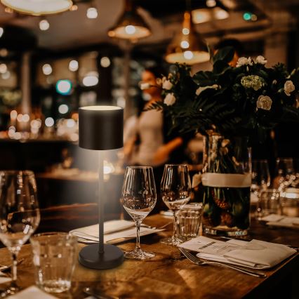 Briloner 7521015 - vanjska punjiva stolna LED lampa SIGO s mogućnošću prigušivanja LED/2,5W/5V IP44 2600 mAh crna