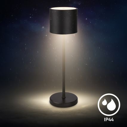 Briloner 7521015 - vanjska punjiva stolna LED lampa SIGO s mogućnošću prigušivanja LED/2,5W/5V IP44 2600 mAh crna