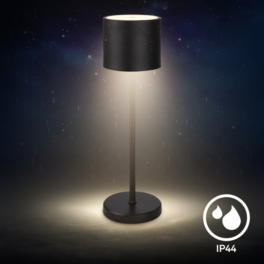 Briloner 7521015 - vanjska punjiva stolna LED lampa SIGO s mogućnošću prigušivanja LED/2,5W/5V IP44 2600 mAh crna