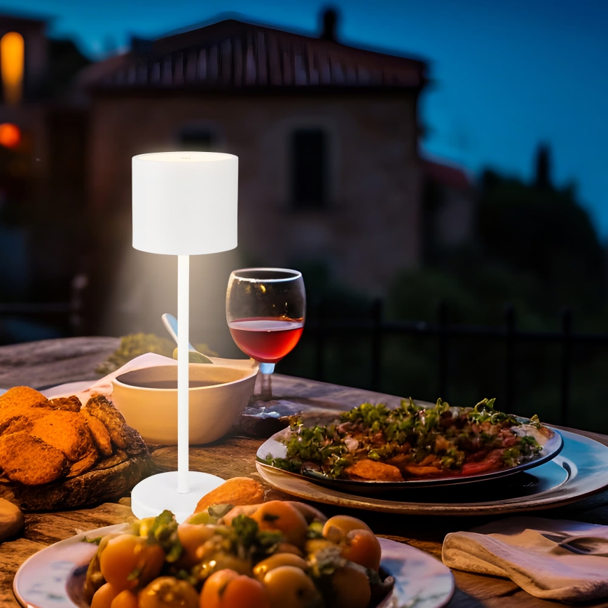 Briloner 7521016 - LED prigušiva punjiva vanjska stolna svjetiljka SIGO LED/2,5W/5V IP44 2600 mAh bijela