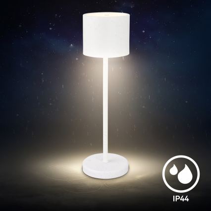 Briloner 7521016 - LED prigušiva punjiva vanjska stolna svjetiljka SIGO LED/2,5W/5V IP44 2600 mAh bijela
