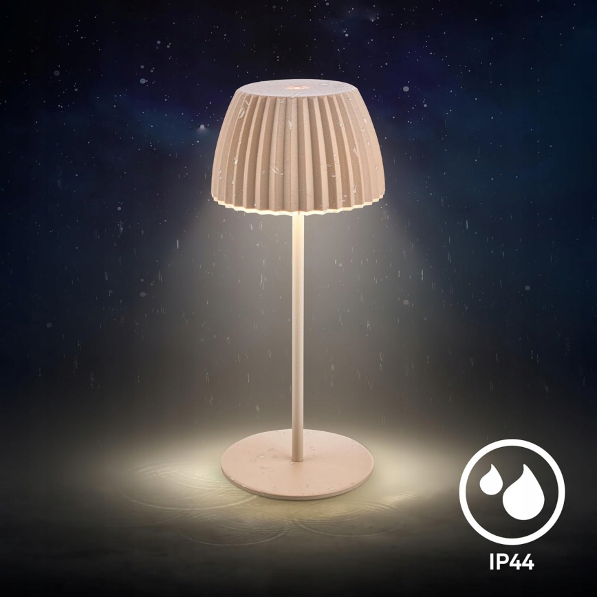 Briloner 7552-011 - LED punjiva dodirna vanjska stolna lampa MINI s mogućnošću prigušivanja LED/1,5W/5V IP44 1800 mAh bež