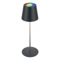 Briloner 7559015 - LED RGB s prigušivanjem punjiva vanjska stolna svjetiljka COLORIS LED/3,5W/5V IP44 2000 mAh antracit Wi-Fi Tuya