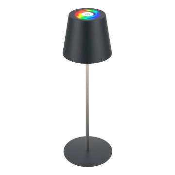 Briloner 7559015 - LED RGB s prigušivanjem punjiva vanjska stolna svjetiljka COLORIS LED/3,5W/5V IP44 2000 mAh antracit Wi-Fi Tuya