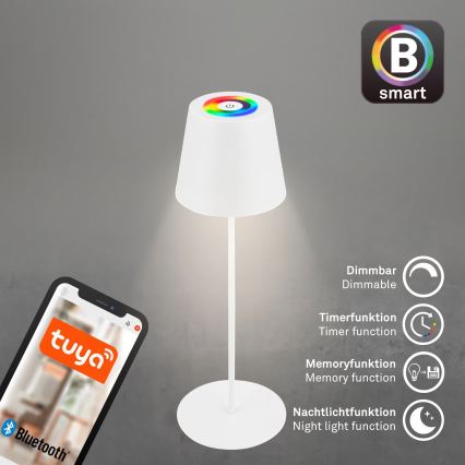 Briloner 7559016 - LED RGB s podesivom svjetlinom punjiva vanjska stolna svjetiljka COLORIS LED/3,5W/5V IP44 2000 mAh Wi-Fi Tuya