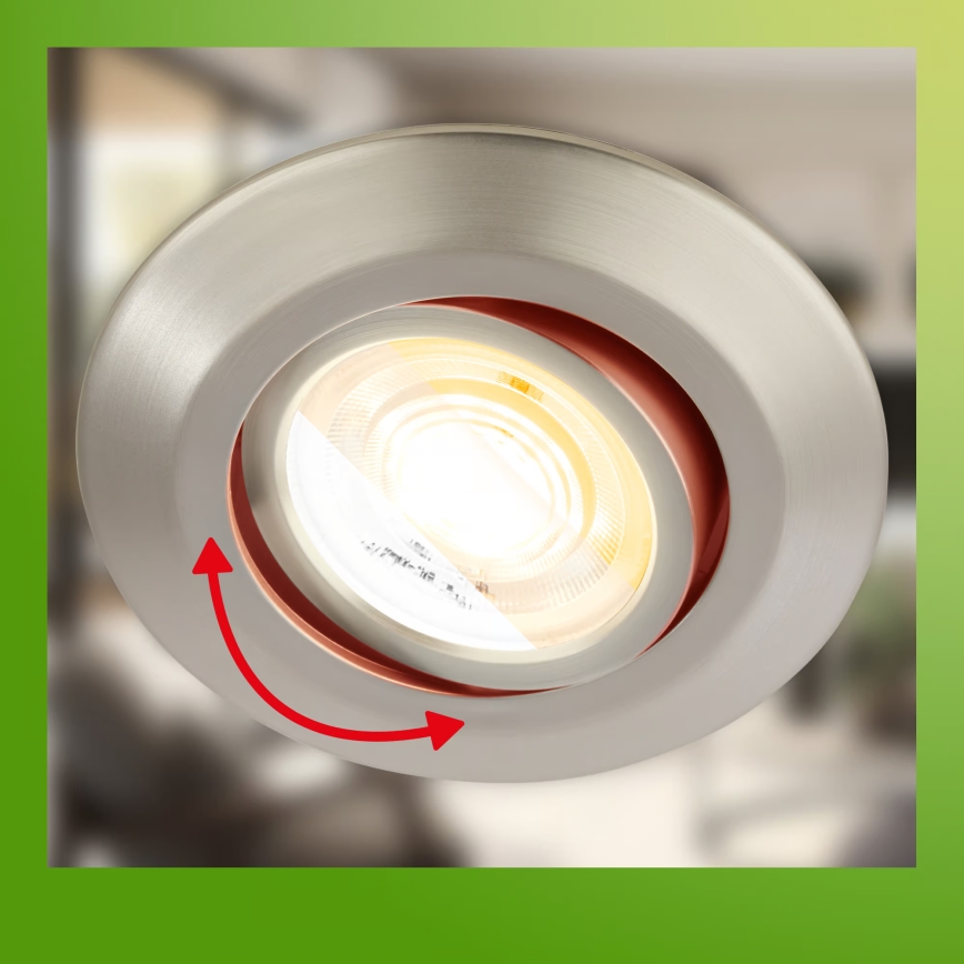 Briloner 7586032 - SET 3x LED ugradnih kupaonskih svjetiljki KLIRA 1xLED/4,9W/230V 2500/3000/4000K IP23 matni krom