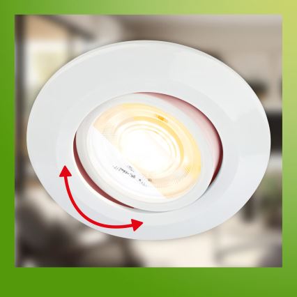 Briloner 7586036 - KOMPLET 3x LED ugradnih svjetiljki za kupaonicu KLIRA 1xLED/4,9W/230V 2500/3000/4000K IP23 bijela