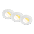 Briloner 7588036 - SET 3x LED ugradna kupaonska svjetiljka KLIRA LED/4,9W/230V 2500/3000/4000K IP44 bijela