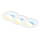 Briloner 7598036 - SET 3x LED Ugradbena svjetiljka za kupaonicu LED/4,9W/230V IP44 2700/4000/6500K bijela