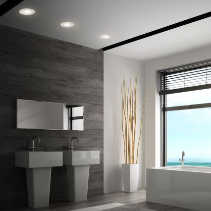 Briloner 7605032 - SET 3xLED kupaonsko ugradno stropno svjetlo 3xLED/4,9W/230V IP44 matirani krom