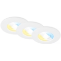 Briloner 7605036 - Komplet 3x LED kupaonsko ugradno stropno svjetlo LED/4,9W/230V 2700/4000/6500K IP44 bijelo