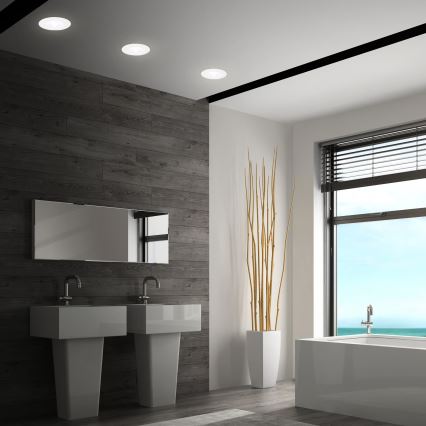 Briloner 7605036 - KOMPLET 3xLED Ugradna stropna svjetiljka za kupaonicu 3xLED/4,9W/230V IP44 bijela