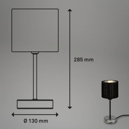 Briloner 7737-014 - Stolna lampa SILVER CRAFTED 1xE14/25W/230V