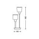 Briloner 7810-022 - Stolna lampa TAUPE 2xE14/5,5W/230V