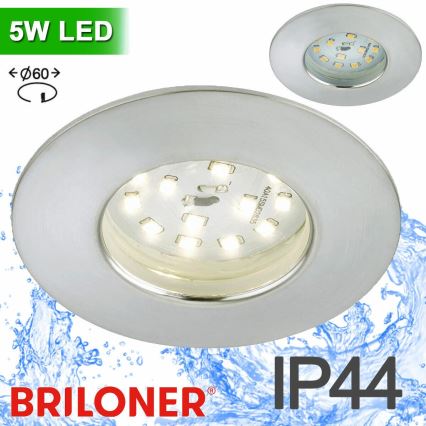 Briloner 8311-019 - LED Ugradbena svjetiljka za kupaonicu LED/5W/230V IP44