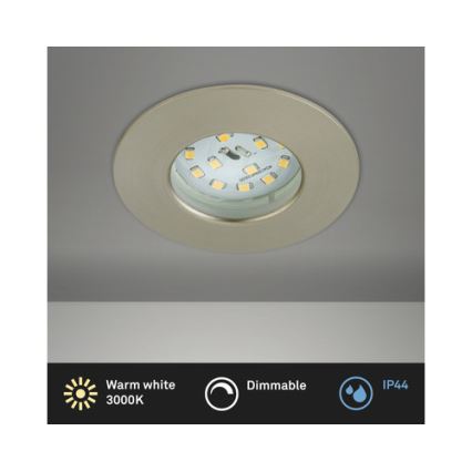 Briloner 8316-012 - LED prigušivo ugradno svjetlo za kupaonicu LED/5,5W/230V IP44 matni krom