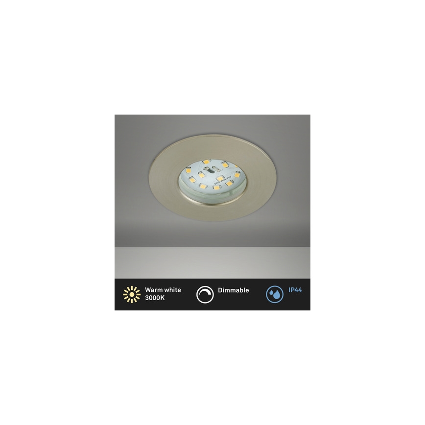 Briloner 8316-012 - LED prigušivo ugradno svjetlo za kupaonicu LED/5,5W/230V IP44 matni krom